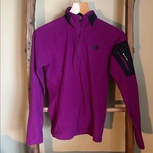 Women's The North Face FlashDry 1/4 Zip Stretch Fleece Size XS